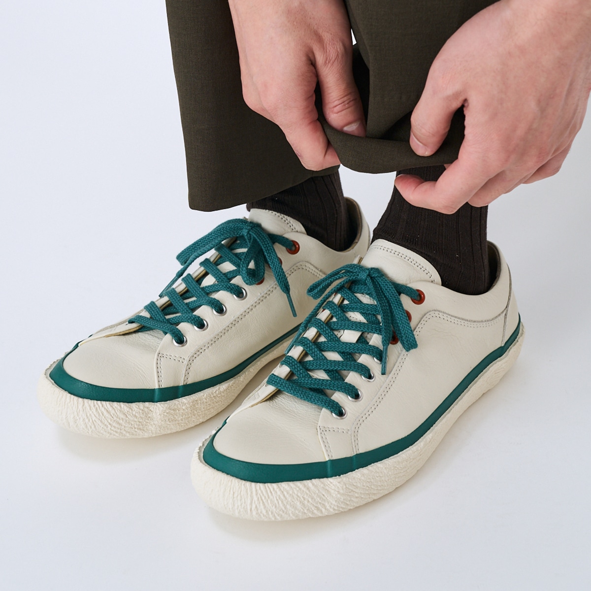 SPINGLE(スピングル) SP-253IL White/Green Lサイズ(26.5cm)