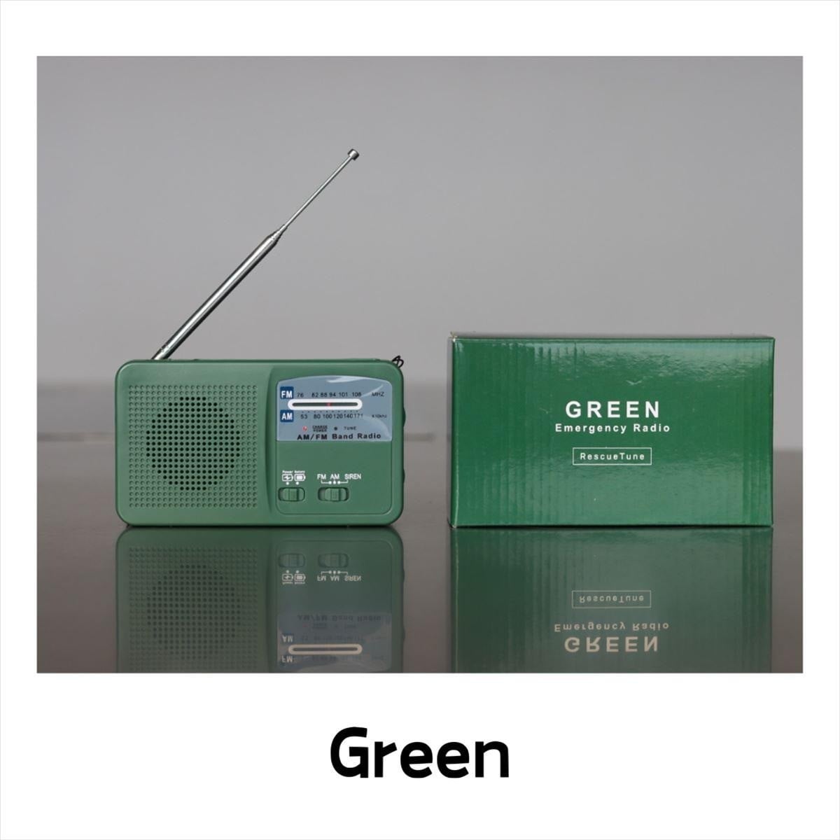防災ラジオ：ホワイト】 多機能 手回し ポータブル 防災グッズ AM/FM