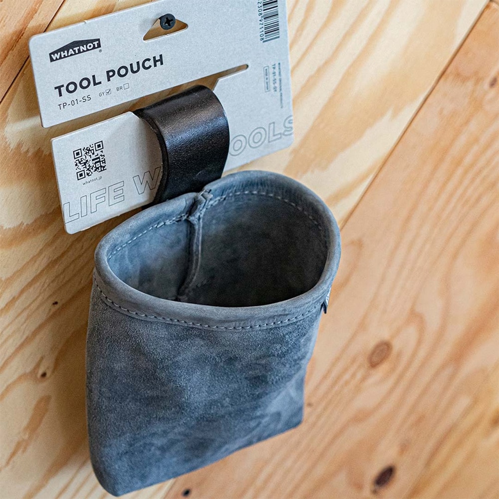 WHATNOT/ツールポーチ ショートシングル|TOOL POUCH SHORT SINGLE|ブルーグレー|TP-01-SS-GY 4962308971108