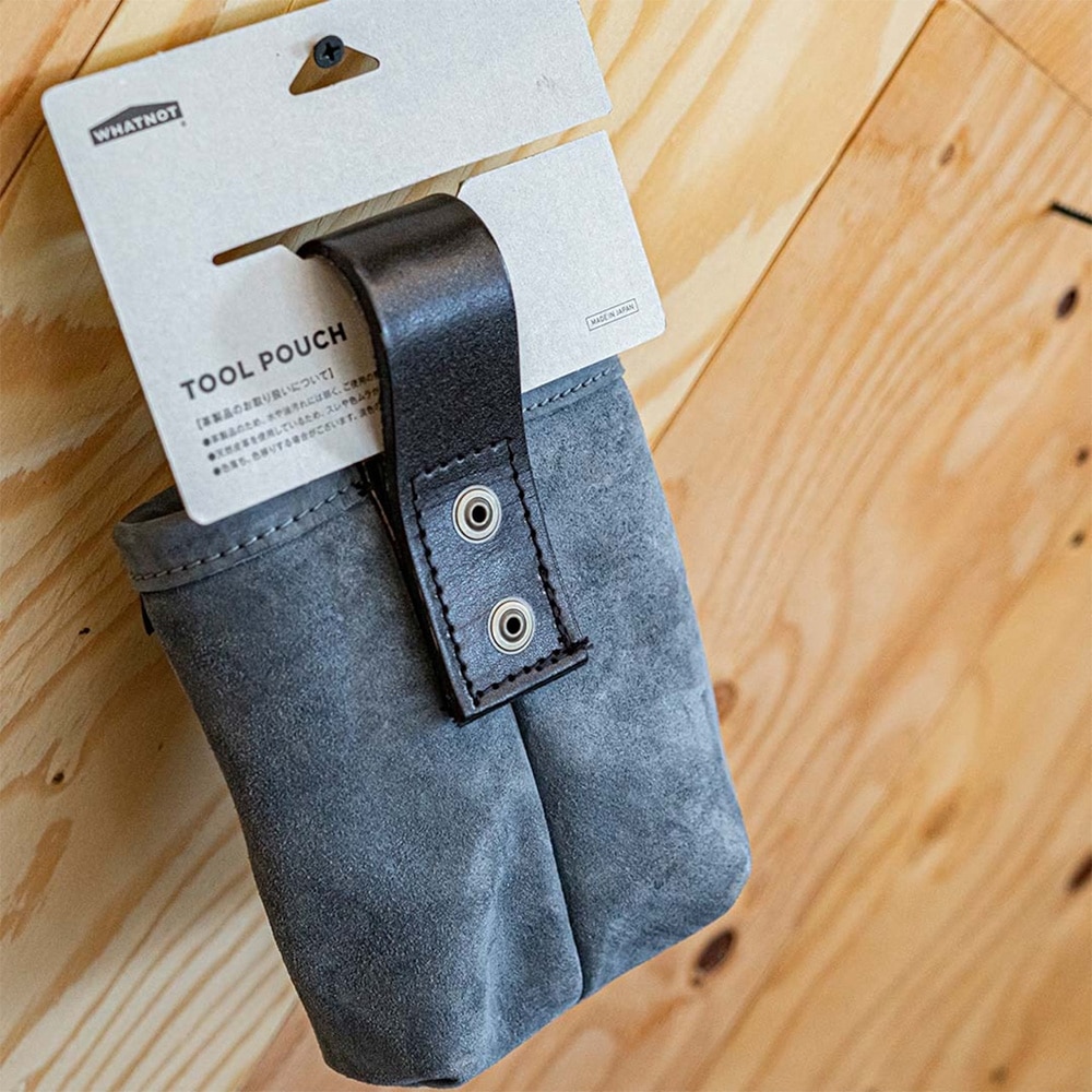 WHATNOT/ツールポーチ ショートシングル|TOOL POUCH SHORT SINGLE|ブルーグレー|TP-01-SS-GY 4962308971108