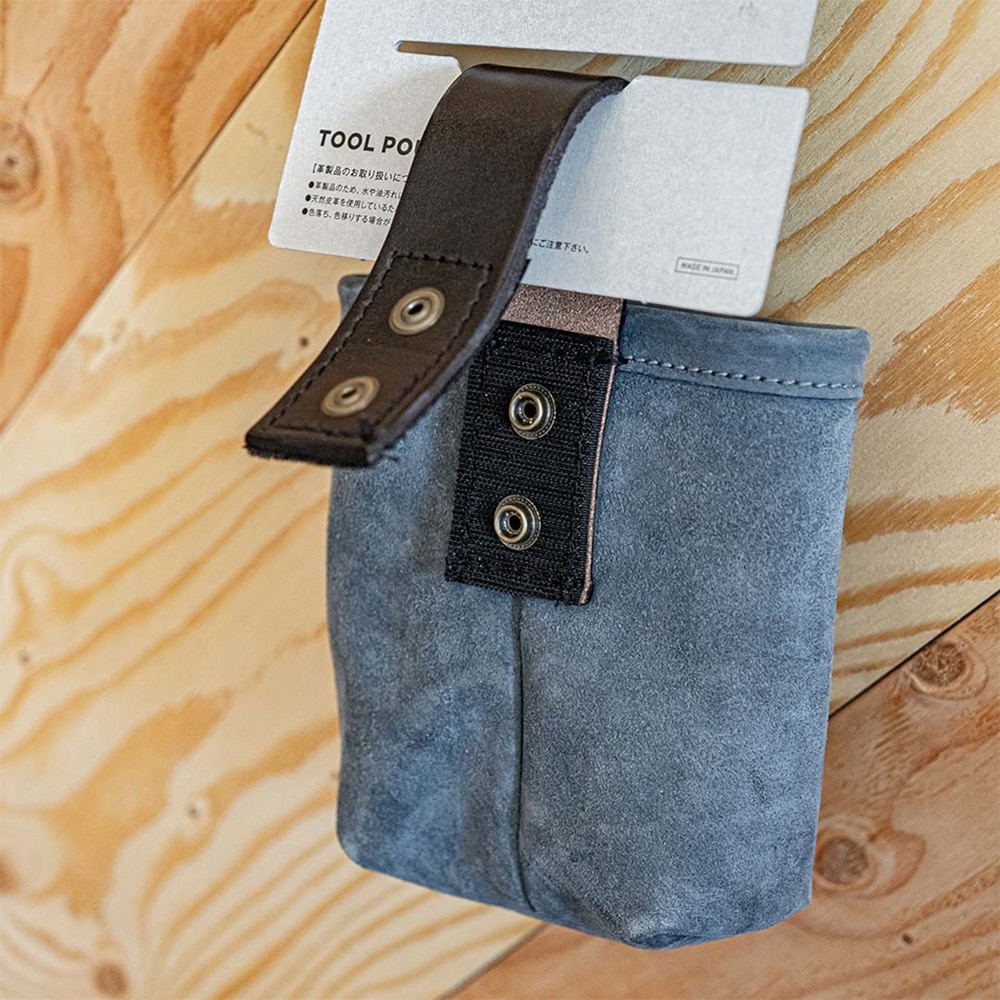 WHATNOT/ツールポーチ ショートシングル|TOOL POUCH SHORT SINGLE|ブルーグレー|TP-01-SS-GY 4962308971108