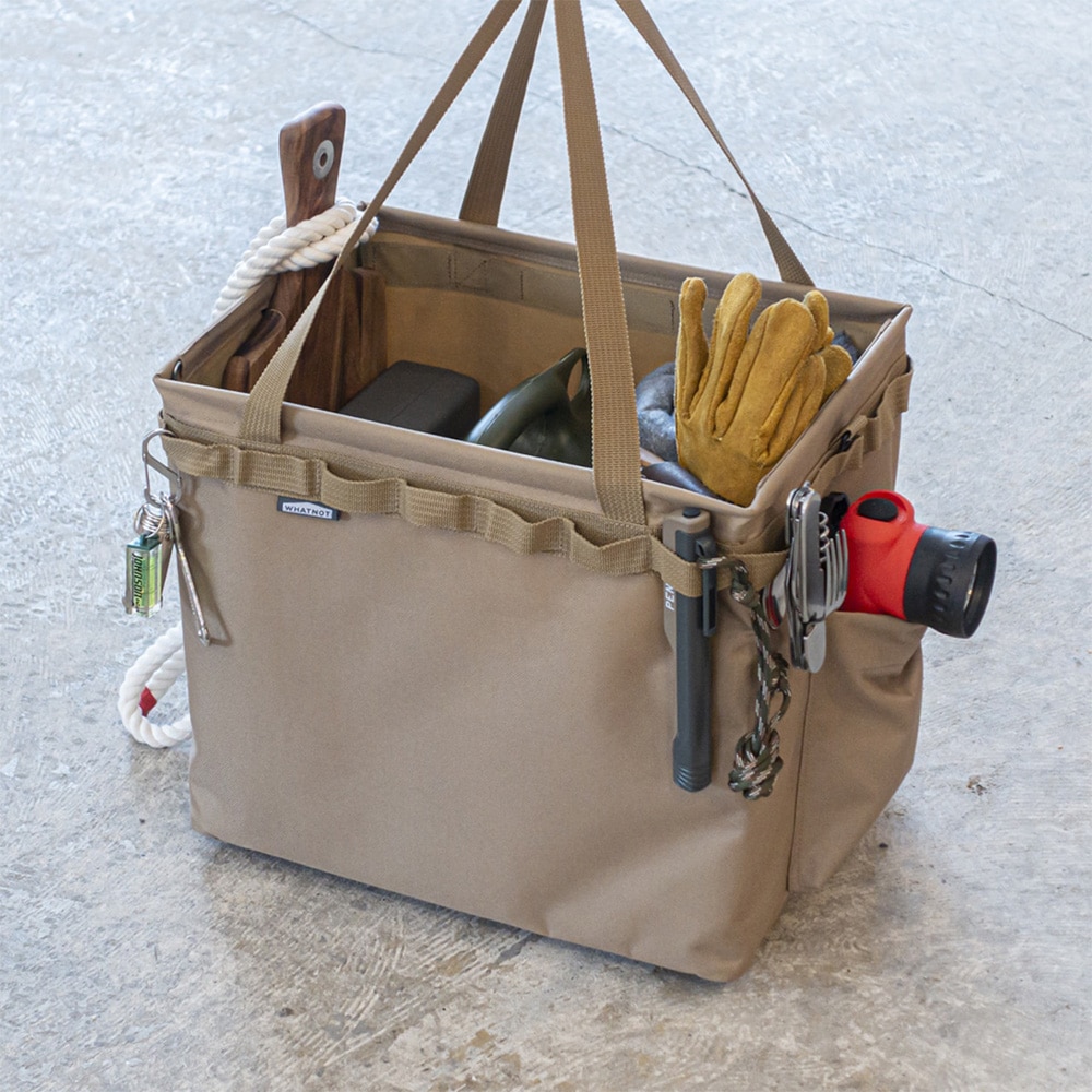 WHATNOT／ワンタッチバケット（サンドベージュ）｜ONE TOUCH BUCKET （SANDBEIGE）｜サンドベージュ｜OB-01-SB2 4962308970187