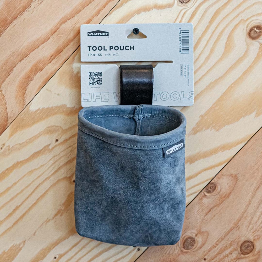 WHATNOT/ツールポーチ ショートシングル|TOOL POUCH SHORT SINGLE|ブルーグレー|TP-01-SS-GY 4962308971108