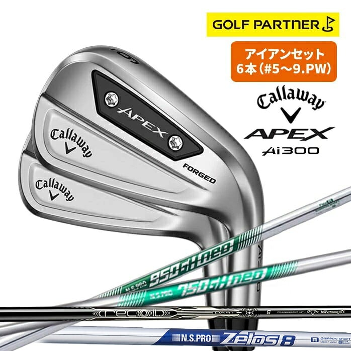 キャロウェイ APEX Ai300 アイアンセット 6本 #5～#9 PW 950GH 750GH DART 6 ZEROS 8