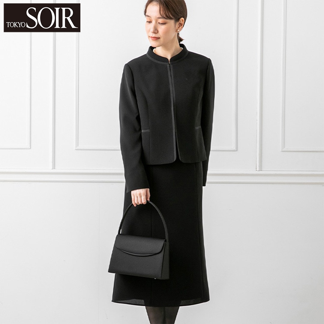 【東京ソワール】洗えるブラックフォーマル ２点セット