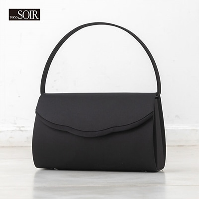 【東京ソワール】日本製(撥水加工、抗菌防臭裏地)シンプルスカラのフォーマルバッグ