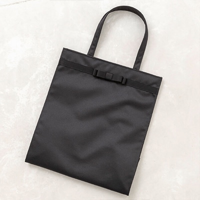 【東京ソワール】撥水加工 グログランリボンの手提げバッグ