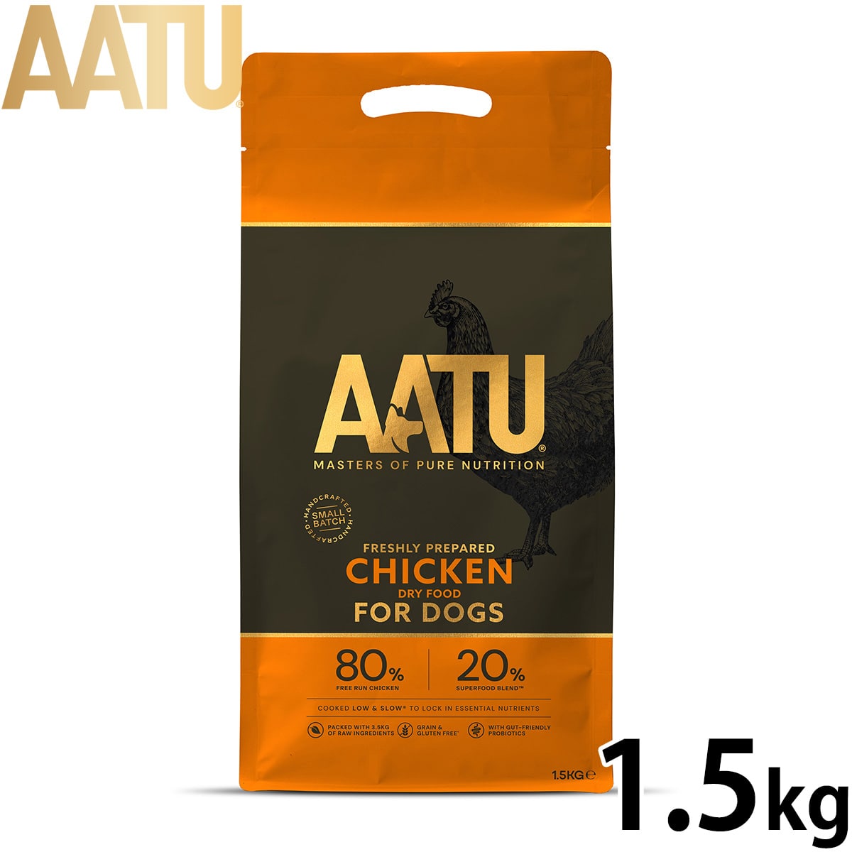 アートゥー ドッグフード チキン 1.5kg(無添加 グレインフリー 穀物不使用 ナチュラル)