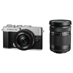 【新品/在庫あり】OLYMPUS PEN E-P7 EZダブルズームキット シルバー ミラーレス一眼カメラ オリンパス