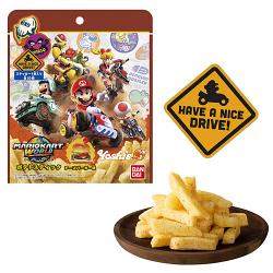 [3月9日発売予約][バンダイ] マリオカートワールド ステッカーつきポテトスティック チーズバーガー味 [1ボックス販売10個入]