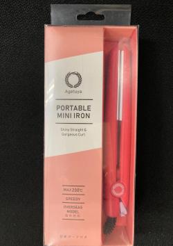 【※沖縄・離島への発送不可※】【新品/在庫あり】アゲツヤミニポップ アゲツヤポータブルミニアイロン HS100-2CP coral pink