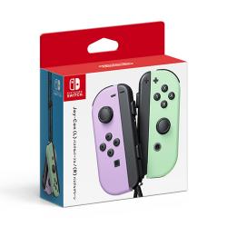 【新品/在庫あり】[ニンテンドースイッチ 周辺機器] 任天堂純正 Joy-Con(L) パステルパープル/(R) パステルグリーン [HAC-A-JAWAF]