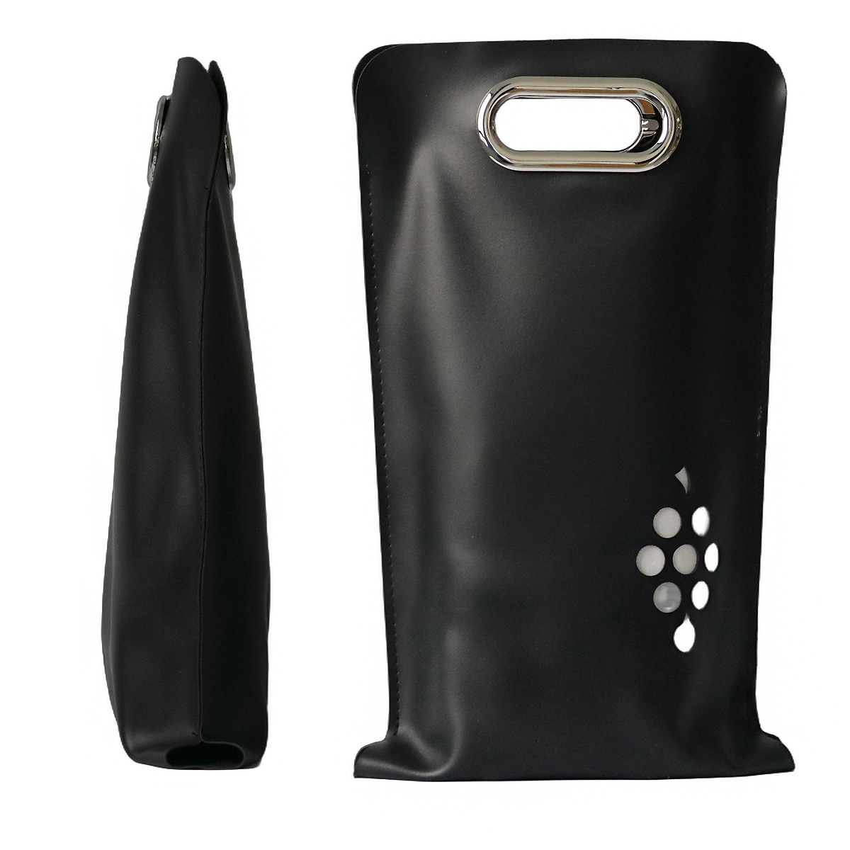 ワインバッグ ワイン バッグ かばん 鞄 合皮 おしゃれ 2本用 軽量 手土産 ギフト BBQ パーティー 男女兼用 ギフト【wine-bag】 ブラック トラベルソムリエ