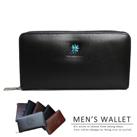 サイフ さいふ 財布 メンズ 長財布 ラウンドファスナー メール便 171/ブラック【180】 トラベルソムリエ