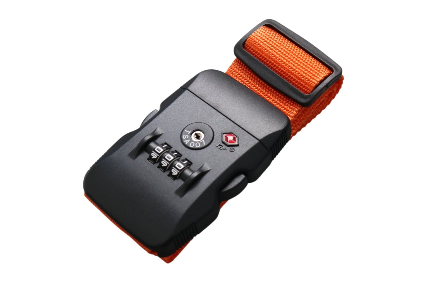 スーツケースベルト キャリーバッグベルト シンプル かんたん カラフル おしゃれ ロック付き メール便送料無料 盗難防止 防犯対策 荷崩れ防止 旅行用品 海外旅行 TSAロック ネオンカラー ストライプ トラベルグッズ【suitcasebelt03】10/オレンジ