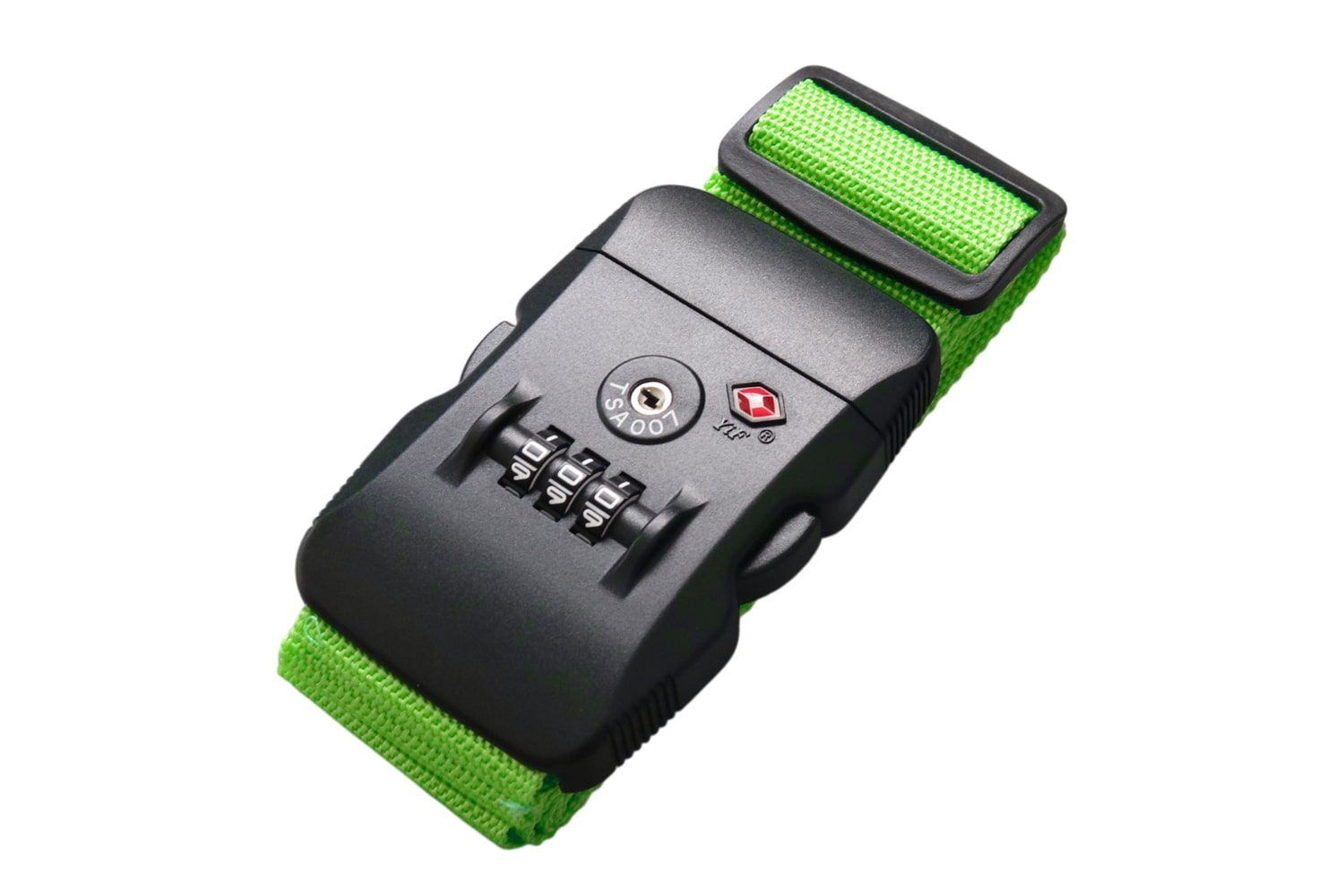 スーツケースベルト キャリーバッグベルト シンプル かんたん カラフル おしゃれ ロック付き メール便送料無料 盗難防止 防犯対策 荷崩れ防止 旅行用品 海外旅行 TSAロック ネオンカラー ストライプ トラベルグッズ【suitcasebelt03】7/蛍光グリーン