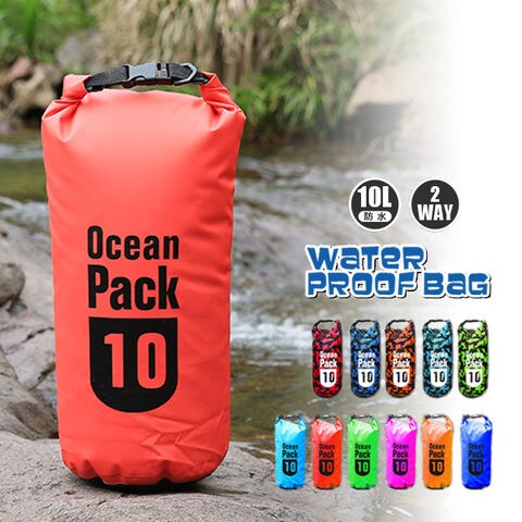 防水 防水バッグ プールバッグ アウトドア 大容量 10l 10L バッグ かばん ショルダーバック ウエストポーチ ビーチバッグ 大容量 レッド【bsb-10l】 トラベルソムリエ