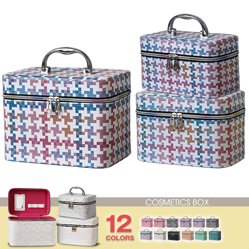 コスメボックス メイクボックス 化粧ボックス S M Lサイズ 大容量 鏡 鏡付き コスメ収納 化粧品 収納 ボックス おしゃれ 可愛い 使いやすい 3サイズセット 【11345】 10/風車 トラベルソムリエ