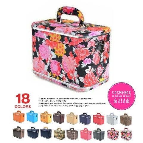 メイクボックス 大容量 鏡付き コスメボックス 化粧品 収納 ボックス かわいい 32＃/VIPローズ 【+#X】  HANAism トラベルソムリエ