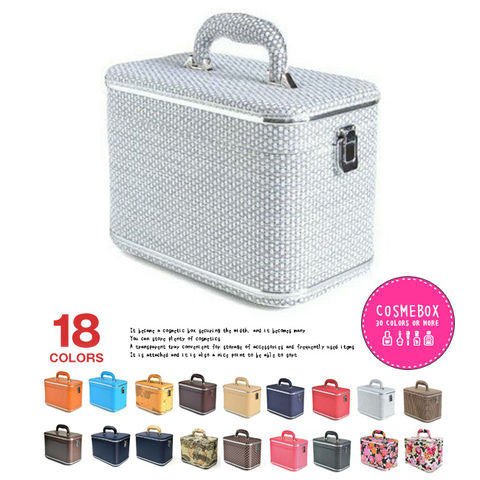 メイクボックス 大容量 鏡付き コスメボックス 化粧品 収納 ボックス かわいい 35Z/ホワイトコットン 【z】 HANAism トラベルソムリエ