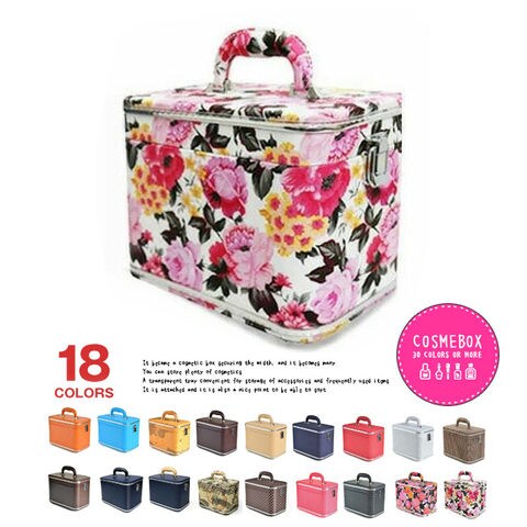 メイクボックス 大容量 鏡付き コスメボックス 化粧品 収納 ボックス かわいい 40＃/VIPローズホワイト 【+#X】  HANAism トラベルソムリエ