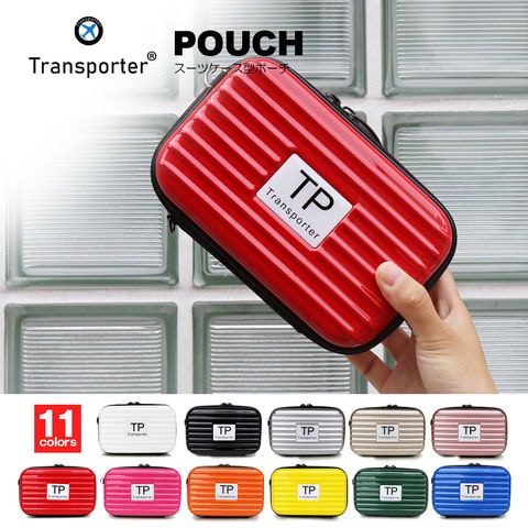 【トランスポーター】 ショルダーバッグ スーツケース 型 スマホショルダー 2way ポーチ 小物入れ 可愛い Transporter【TP】 08/レッド トラベルソムリエ
