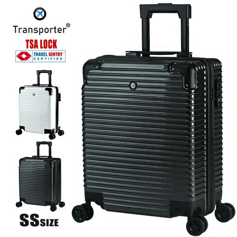 スーツケース 機内持込み SSサイズ キャリーケース キャリーバッグ 軽量 小型 ファスナー ジッパー 国内 旅行 Transporter【GT18】ガンブラック トラベルソムリエ
