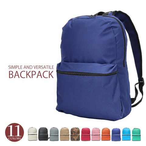 リュック 大容量 シンプル バックパック デイバッグ 軽量 生活防水 カジュアルバッグ 通学 通勤 メンズ レディース リュックサック カバン 鞄 バック 旅行グッズ おしゃれ かわいい 実用的 【hr-1】 ネイビー トラベルソムリエ
