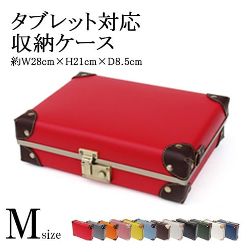 3way トランク アンティーク ミニバッグ バッグインバッグ ショルダーバッグ【特許庁認定登録意匠/登録第1598267号】Mサイズ 06/レッド【ipadcase】 HANAism トラベルソムリエ