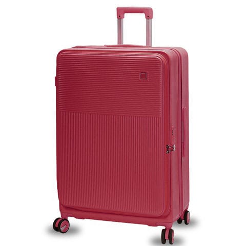 スーツケース Lサイズ フロントオープン 拡張機能 キャリーケース 28インチ 多機能 静音 軽量 旅行バッグ 大容量 【LH003-L】 ワインレッド トラベルソムリエ