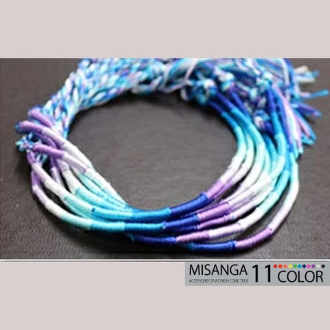 カラフル ミサンガ 足首 アンクレット アクセサリー メール便【一回のご注文100個まで送料220円】 10/ラピスブルー トラベルソムリエ