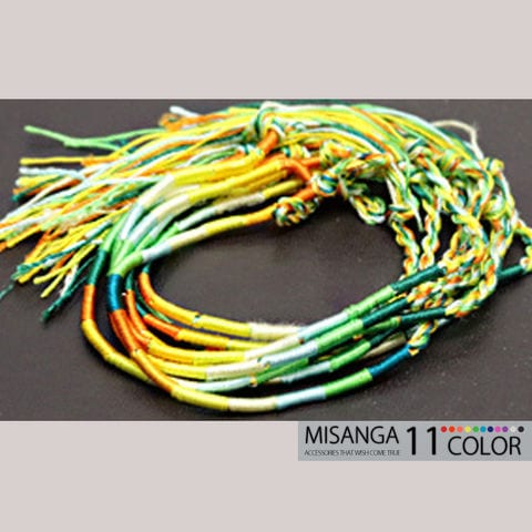 カラフル ミサンガ 足首 アンクレット アクセサリー メール便【一回のご注文100個まで送料220円】 2/爽やかグリーン トラベルソムリエ