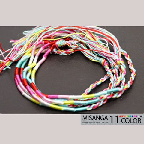 カラフル ミサンガ 足首 アンクレット アクセサリー メール便【一回のご注文100個まで送料220円】 5/パラダイスピンク トラベルソムリエ