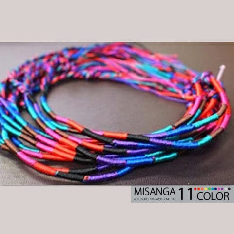 カラフル ミサンガ 足首 アンクレット アクセサリー メール便【一回のご注文100個まで送料220円】 7/スポーツブルー トラベルソムリエ