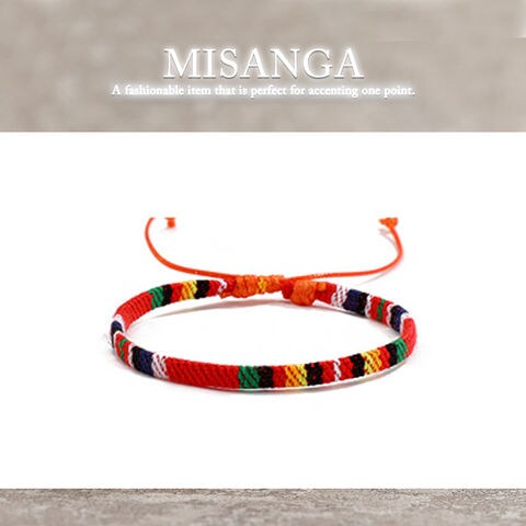 ミサンガ ブレスレット アンクレット アクセサリー メール便【一回のご注文50個まで送料220円】misanga-c 7/ネイティブブルー トラベルソムリエ