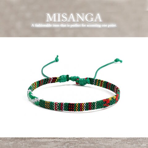 ミサンガ ブレスレット アンクレット アクセサリー メール便【一回のご注文50個まで送料220円】misanga-c 6/ネイティブブラウン トラベルソムリエ