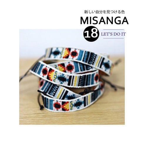 ミサンガ ブレスレット アンクレット アクセサリー メール便【一回のご注文50個まで送料220円】misanga-d 14/インディアンホワイト トラベルソムリエ
