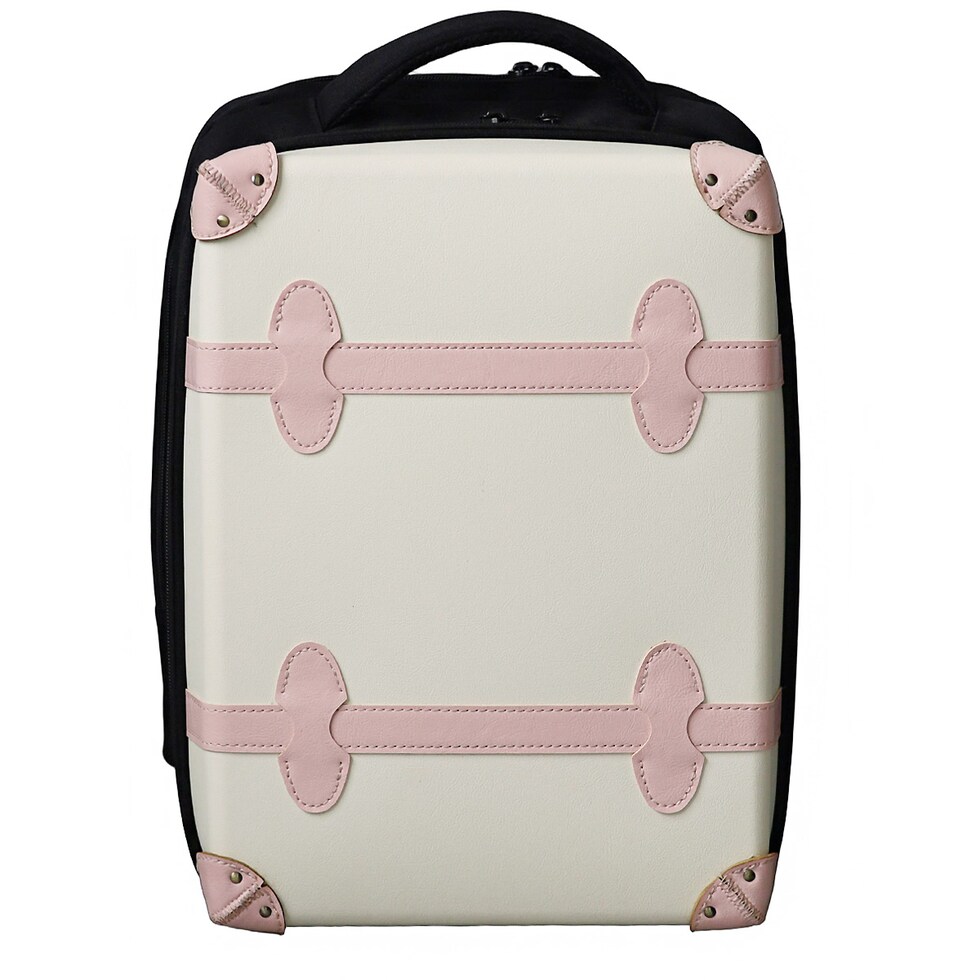 リュックサック ショルダーバッグ バックパック キャリーバッグ 軽量 大容量 多機能 キャリーオンケース デイバッグ レディースバッグ メンズバッグ かばん 鞄 バッグ 旅行 ビジネス 出張 国内旅行 レトロ HANAism【NNQ1】 ホワイトピンク トラベルソムリエ t-bp3