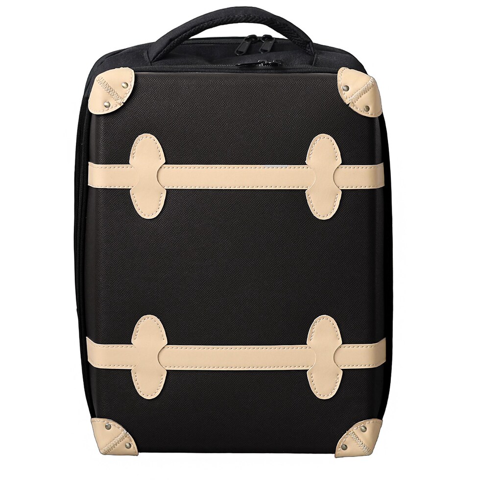 リュックサック ショルダーバッグ バックパック キャリーバッグ 軽量 大容量 多機能 キャリーオンケース デイバッグ レディースバッグ メンズバッグ かばん 鞄 バッグ 旅行 ビジネス 出張 国内旅行 レトロ HANAism【NNQ1】ブラックベージュ トラベルソムリエ t-bp3