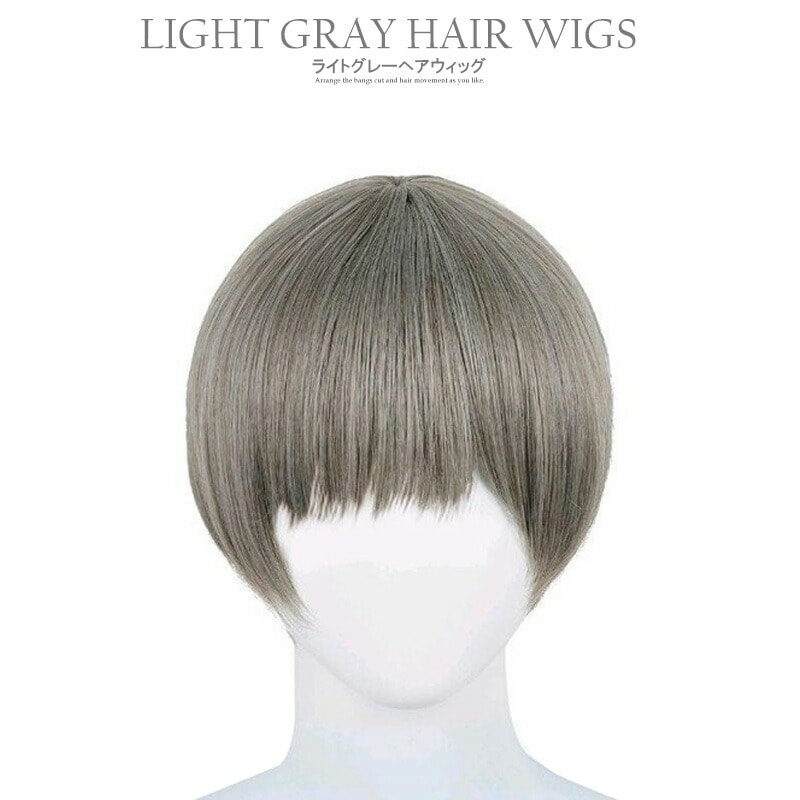 ライトグレーウィッグ かつら仮装用 玩具 送料無料 ※北海道、沖縄県、離島を除く 【ロジ発送】 トラベルソムリエ