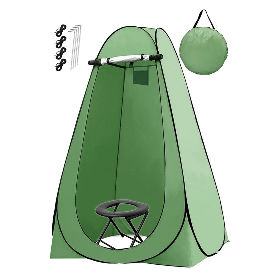 アウトドア ワンタッチテント 着替え 簡易トイレ 送料無料 ※北海道、沖縄県、離島を除く 【ロジ発送】グリーン トラベルソムリエ