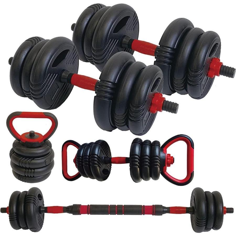 可変式 ダンベル 約20kg 3バージョン 筋トレ トレーニング 送料無料 ※北海道、沖縄県、離島を除く 【ロジ発送】 トラベルソムリエ