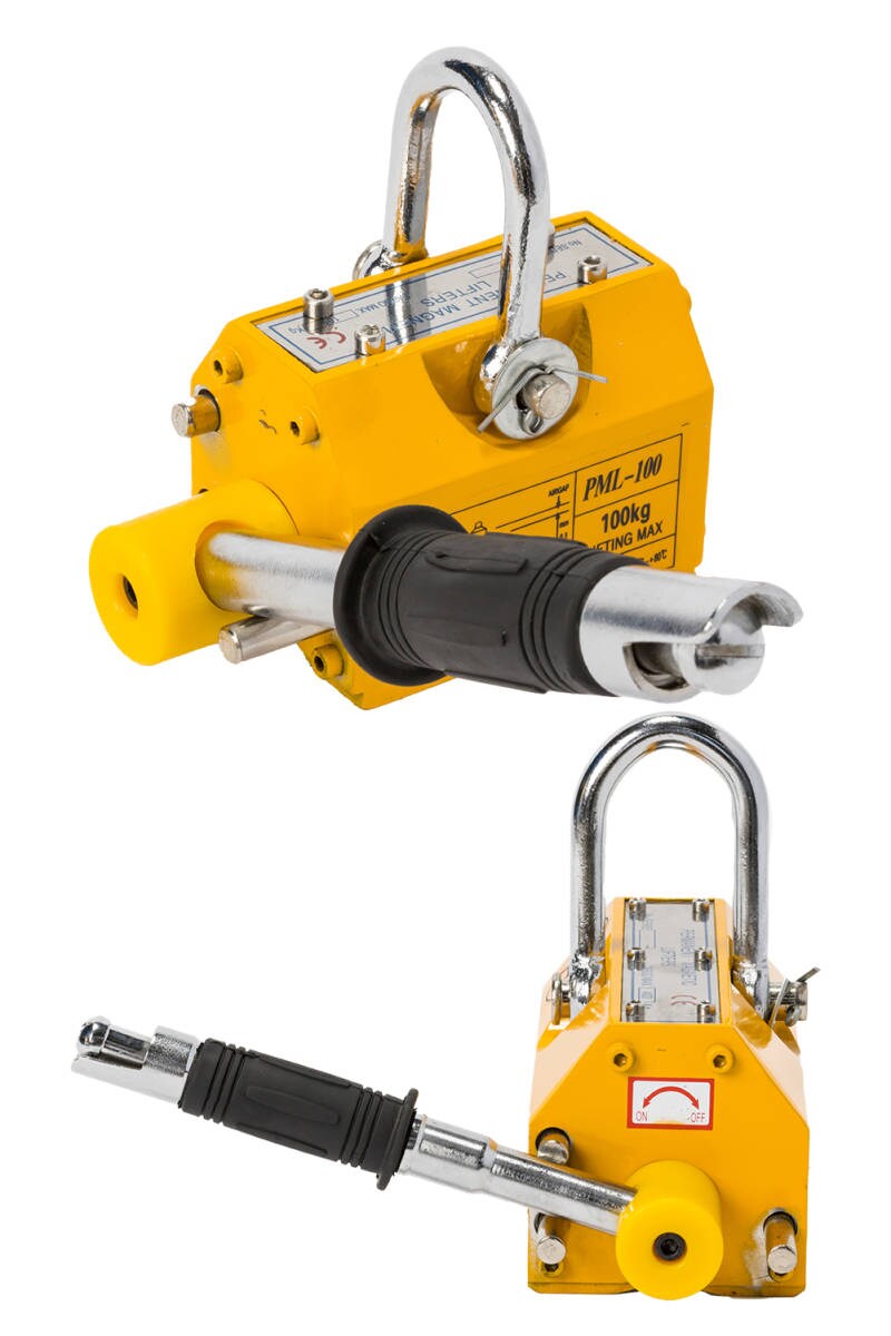 永磁 リフティングマグネット 約100kg 超強力 永久磁石 吊り下げ式 電源不要 リフマグ 工業用 送料無料 ※北海道、沖縄県、離島を除く 【ロジ発送】 トラベルソムリエ