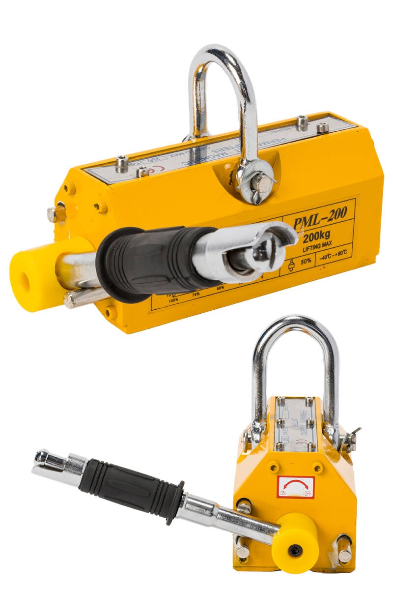 永磁 リフティングマグネット 約200kg 超強力 永久磁石 吊り下げ式 電源不要 リフマグ 工業用 送料無料 ※北海道、沖縄県、離島を除く 【ロジ発送】 トラベルソムリエ