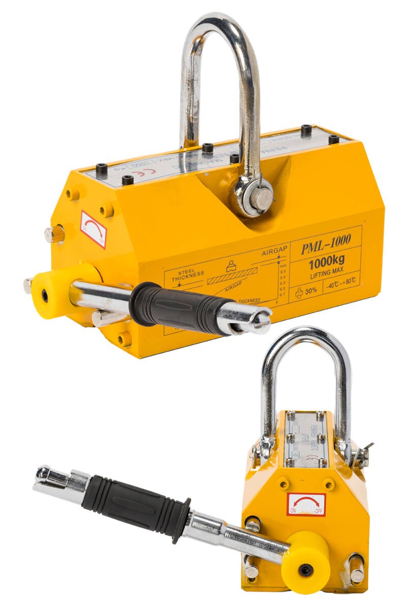 永磁 リフティングマグネット 約1000kg 超強力 永久磁石 吊り下げ式 電源不要 リフマグ 工業用 送料無料 ※北海道、沖縄県、離島を除く 【ロジ発送】 トラベルソムリエ