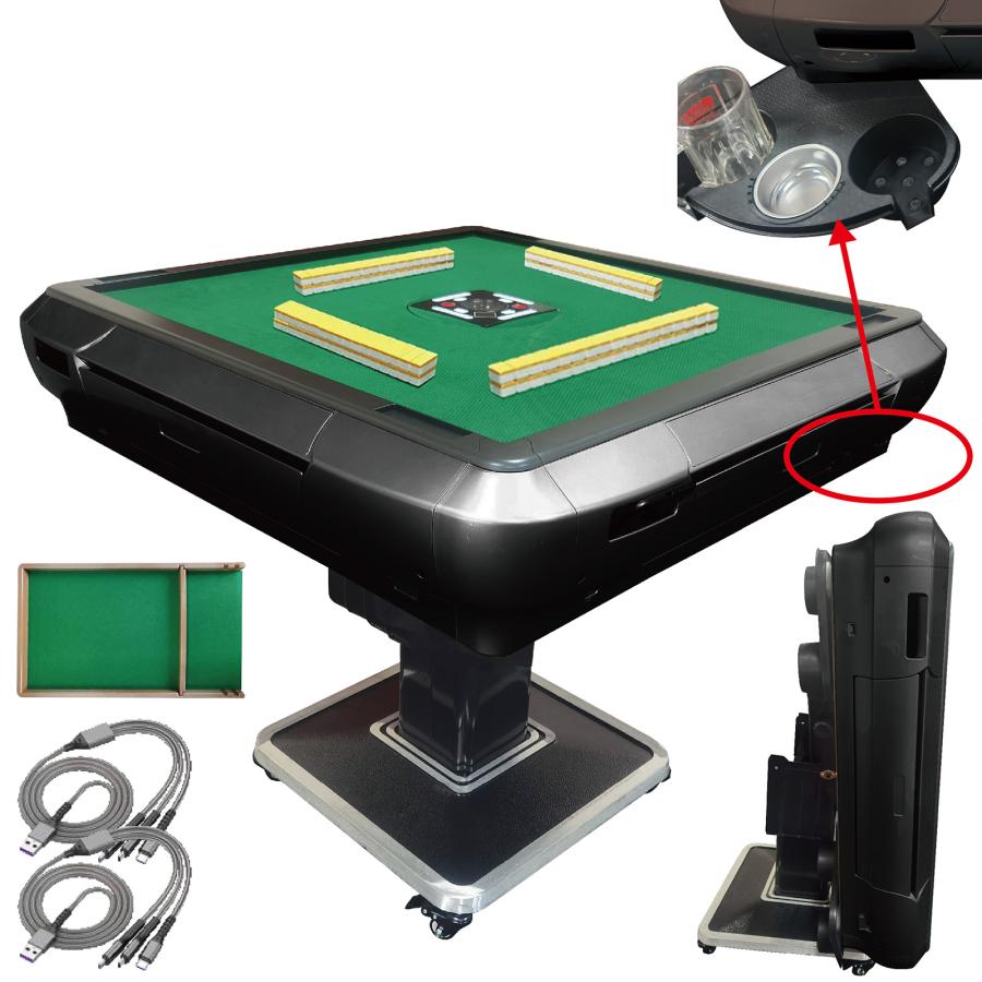 全自動麻雀卓 折りたたみ 静音 家庭用 麻雀卓 全自動卓 スポーツ用具 送料無料 ※北海道、沖縄県、離島を除く【ロジ発送】ブラック(33mm) トラベルソムリエ