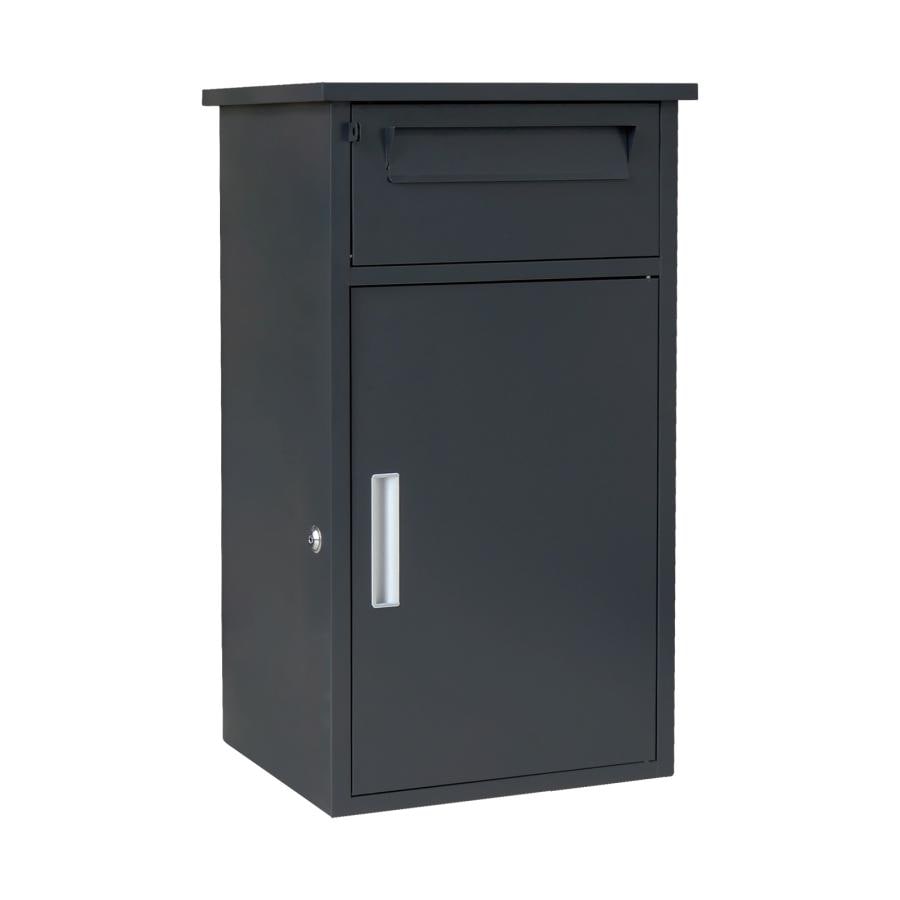 宅配ボックス 戸建 ポスト一体型 屋外 大容量 大型 後付け 防水 置き型 ネコラクボックス 置き配ボックス  NR-105 家具 送料無料 ※北海道、沖縄県、離島を除く 【ロジ発送】 NR105ブラック トラベルソムリエ