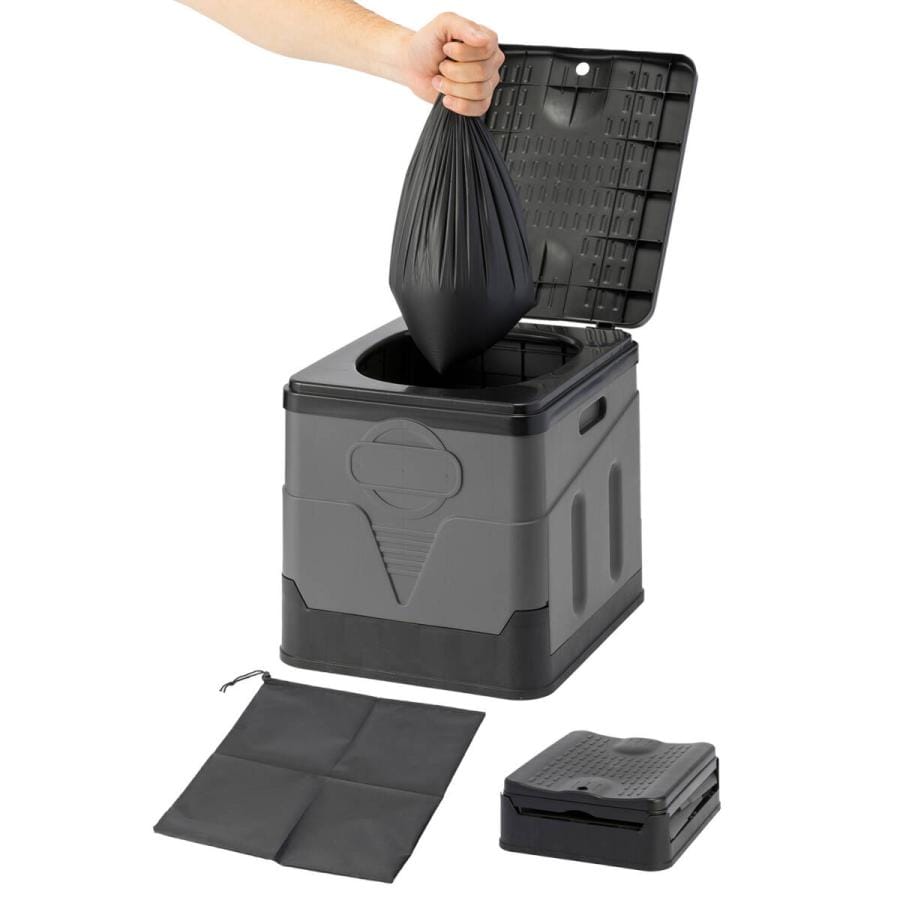 トイレ 簡易トイレ ポータブルトイレ 携帯トイレ 防災 トイレ 緊急トイレ 折りたたみ 非常用 災害用 防災グッズ 災害対策 防災用品 排便袋付き 日用品 地震対策 避難用品 日用品 送料無料 ※北海道、沖縄県、離島を除く 【ロジ発送】 グレー トラベルソムリエ