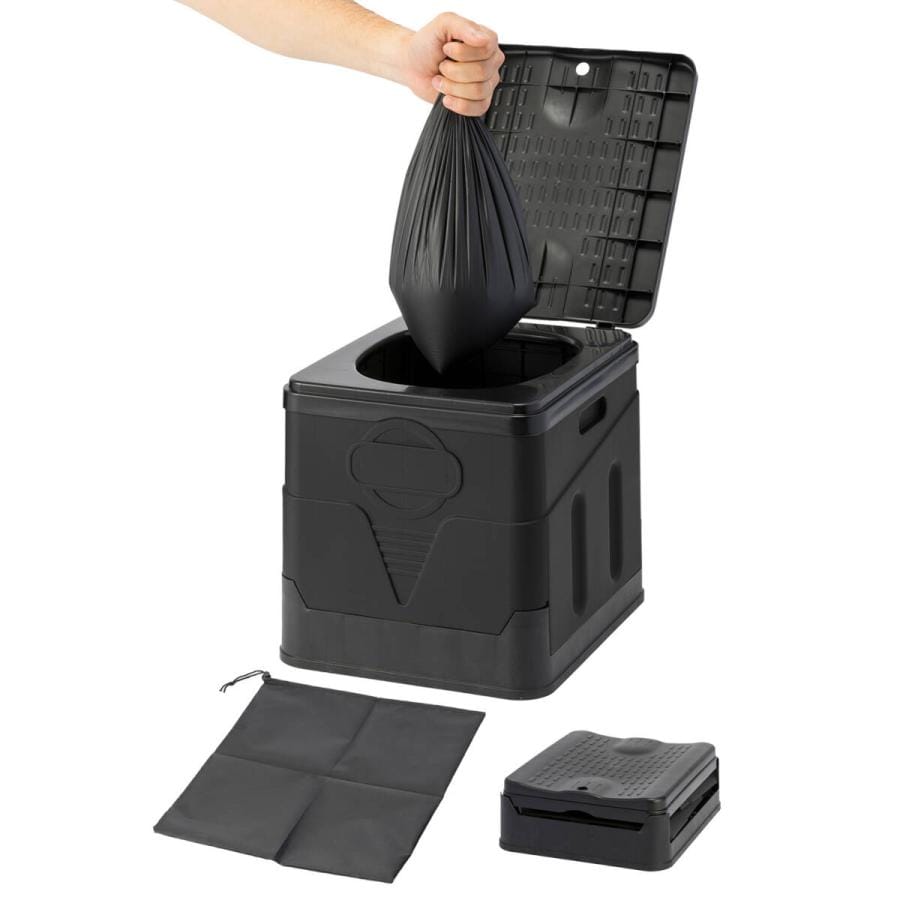 トイレ 簡易トイレ ポータブルトイレ 携帯トイレ 防災 トイレ 緊急トイレ 折りたたみ 非常用 災害用 防災グッズ 災害対策 防災用品 排便袋付き 日用品 地震対策 避難用品 日用品 送料無料 ※北海道、沖縄県、離島を除く 【ロジ発送】 ブラック トラベルソムリエ