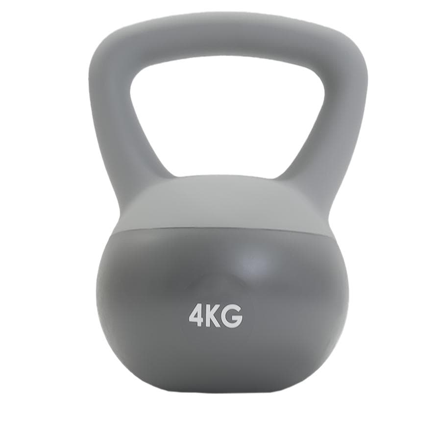 ケトルベル 4kg ソフトケトルベル ダンベル 鉄アレイ 筋トレ ダイエット 筋力トレーニング 体力アップ 送料無料 ※北海道、沖縄県、離島を除く【ロジ発送】グレー トラベルソムリエ